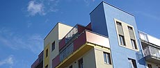 Výstavba objektu A - Pohled na jižní fasádu A brezen 10