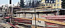 Budova DE - probíhá výstavba 1. np. de-probiha